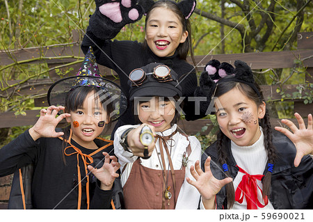 ハロウィンイメージ 小学生子供 ハロウィンイメージ 小学生子供 59690021