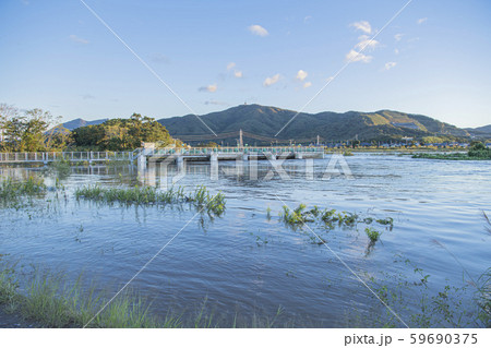 田土部堰 2019年 台風 田土部堰 2019年 台風 59690375