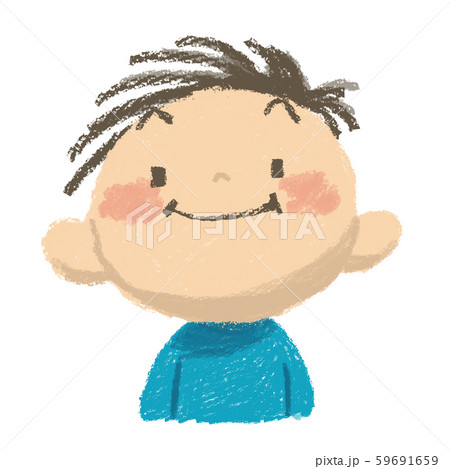 男の子の表情 ニコ 笑顔のイラスト素材 男の子の表情 ニコ 笑顔のイラスト素材