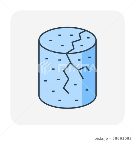 concrete testing icon 59693092