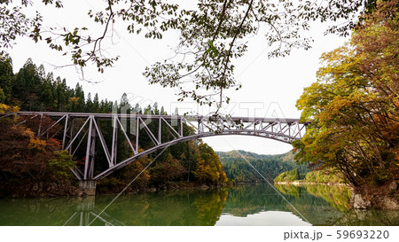 Tadami Line facade in Fukushima,Japan Tadami Line facade in Fukushima,Japan 59693220