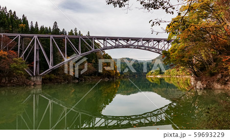 Tadami Line facade in Fukushima,Japan Tadami Line facade in Fukushima,Japan 59693229