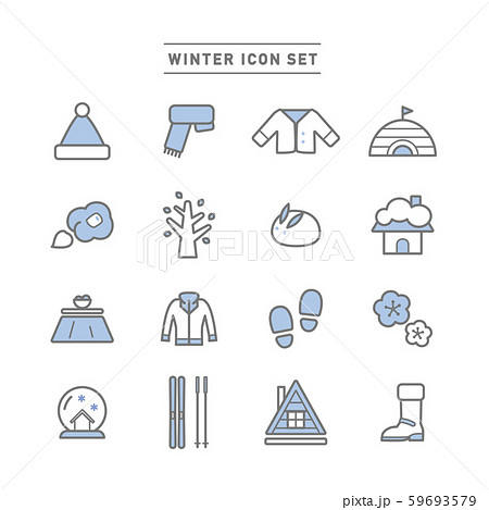 WINTER ICON SET 59693579