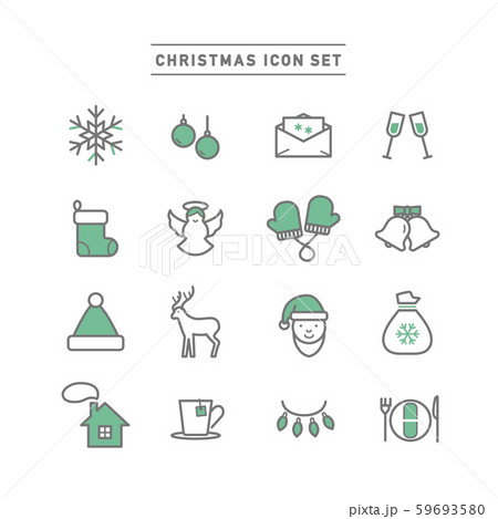 CHRISTMAS ICON SET 59693580