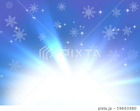 クリスマス　クリスマスツリー　雪　結晶　イルミネーション　フレーム　枠　ツリー 59693980