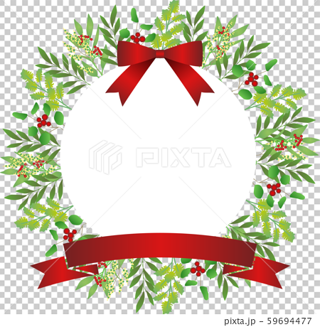 ボタニカル イラスト 植物 Botanical 年末年始 Frame クリスマスのイラスト素材 59694477 Pixta