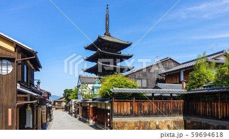 京都らしい町並みが続く八坂の塔こと「法観寺五重塔」界隈 59694618