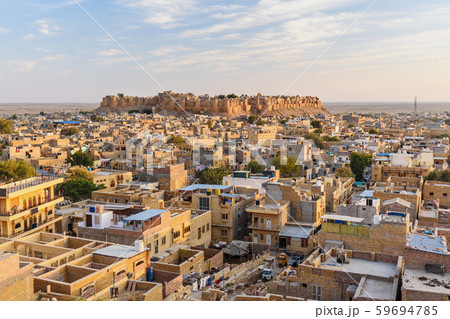 Jaisalmer city and Fort. Rajasthan. India 59694785