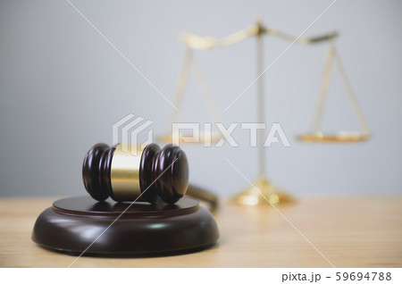 Law and justice, legality concept, Judge gavel on wooden table Law and justice, legality concept, Judge gavel on wooden table 59694788