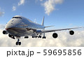 飛行中の飛行機 59695856