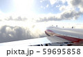 飛行中の飛行機 59695858