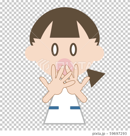 Nurse (surprised mouth with both hands) 59697293