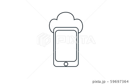 Mobile cloud logo icon design vector image 59697364