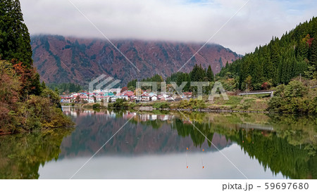 Landscape of Tadami Line in Fukushima, Japan Landscape of Tadami Line in Fukushima, Japan 59697680