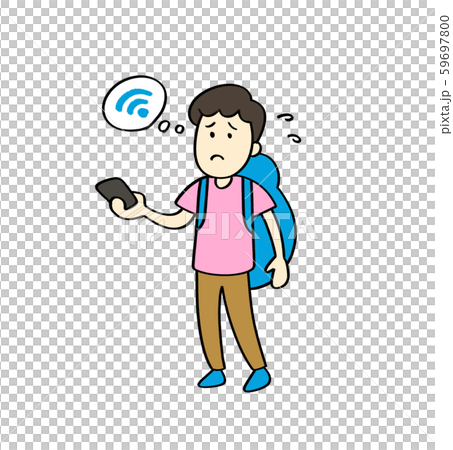 WiFiを探して彷徨う人 59697800