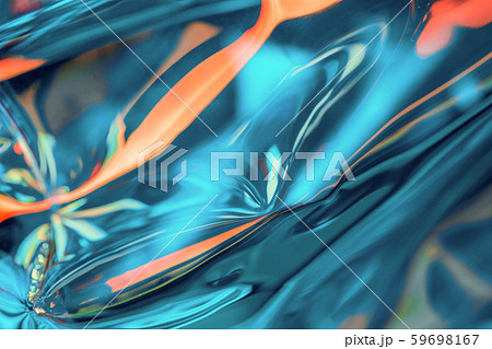 Abstract iridescent fluid reflections background 59698167