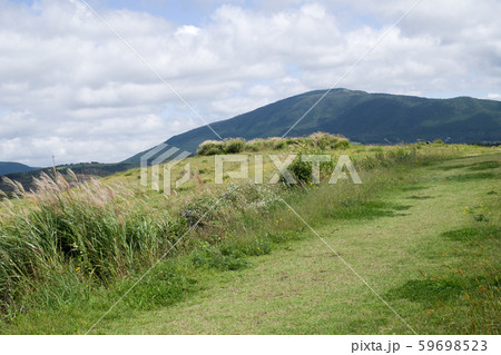 牧場の小道と九重の山 牧場の小道と九重の山 59698523