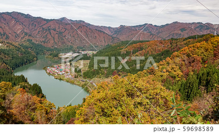 Landscape of Tadami Line in Fukushima, Japan 59698589