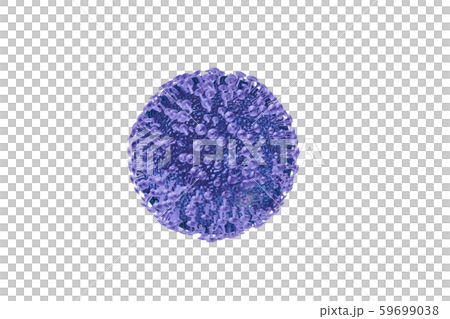 Illustration of influenza (penetrable material) 59699038