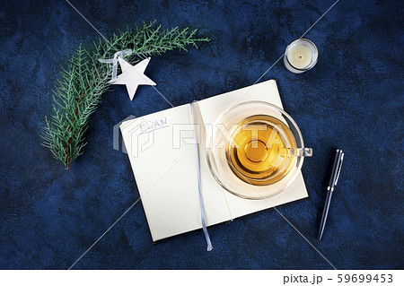 New Year's resolutions or bucket list concept, a 59699453