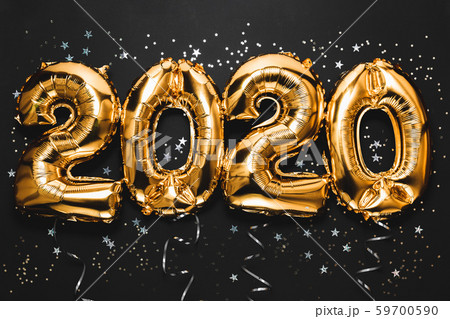 Happy New year 2020 celebration. Bright gold Happy New year 2020 celebration. Bright gold 59700590