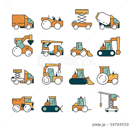 Construction transport. Heavy machinery truck asphalt highway on machines for builders lifting crane 59704550