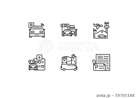 Parking Options linear icon set which include Parking Station, Street, Airport, Hospital, Resident Parking, Park and Rides icons. Vector illustrations for web and print. Parking Options linear icon set which include Parking Station, Street, Airport, Hospital, Resident Parking, Park and Rides icons. Vector illustrations for web and print. 59705388