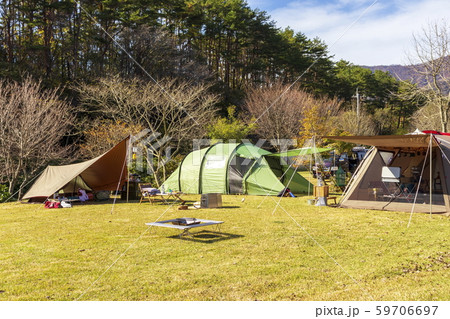 キャンプ場のイメージ_秋のオートキャンプ場_岡山県中蒜山オートキャンプ場 キャンプ場のイメージ_秋のオートキャンプ場_岡山県中蒜山オートキャンプ場 59706697