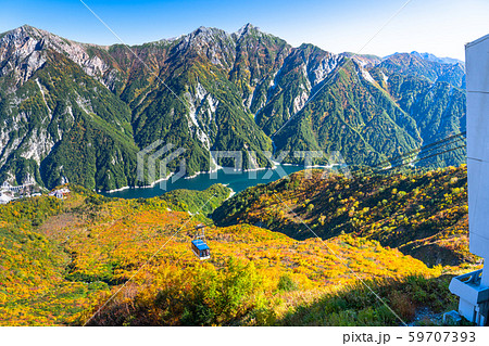 《富山県》紅葉の黒部平・立山黒部アルペンルート 《富山県》紅葉の黒部平・立山黒部アルペンルート 59707393