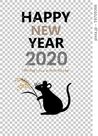 new year's card, year of the rat, mouse 59709366