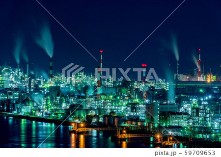 工場夜景 大竹市 59709653