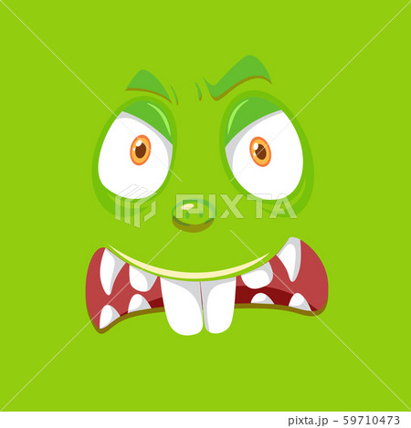 Green monster facial expression Green monster facial expression 59710473