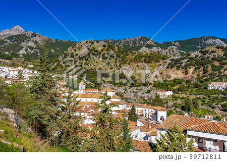Grazalema, white village in the province of Cadiz, Andalusia, Spain 59712811