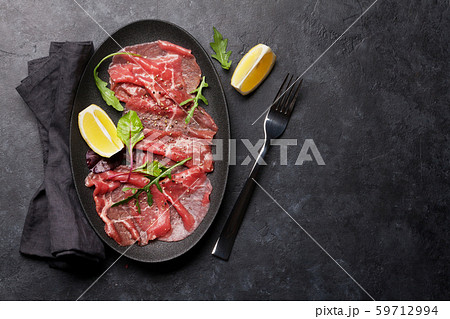 Marbled beef carpaccio Marbled beef carpaccio 59712994