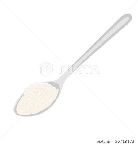 Spoon with sugar vector illustration 59713173