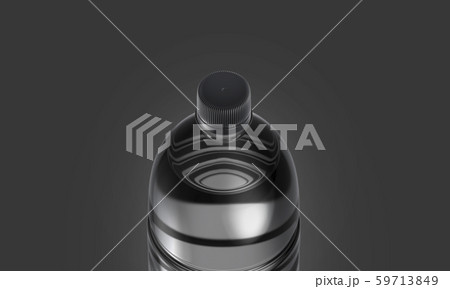 Blank transparent plastic bottle with black cap Blank transparent plastic bottle with black cap 59713849