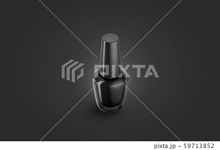 Blank Black Nail Polish Bottle Mock Up Isolatedのイラスト素材