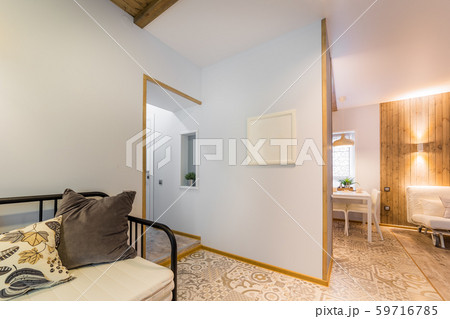 Beautiful modern studio home interior. New design. 59716785
