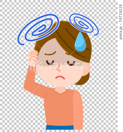 女性身體狀況不佳頭暈 59719228