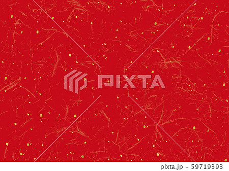 和紙と金粉のシンプルなベクターデータ赤 59719393