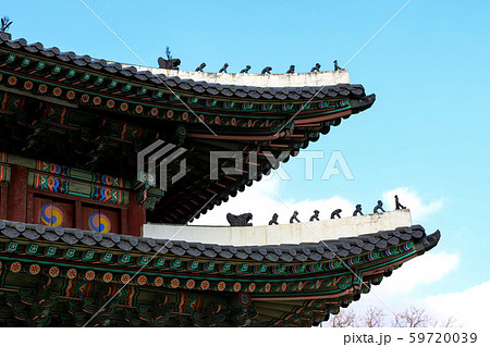 韓国の世界遺産 昌徳宮の写真素材