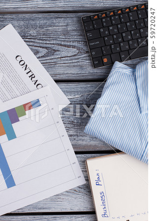 Planner, shirt and keyboard. Planner, shirt and keyboard. 59720247