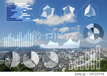 ビジネス　グラフ　データ 59720749