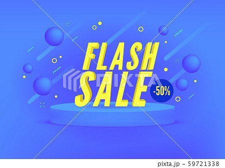 Flash sale, Online shopping sale banner design. 59721338