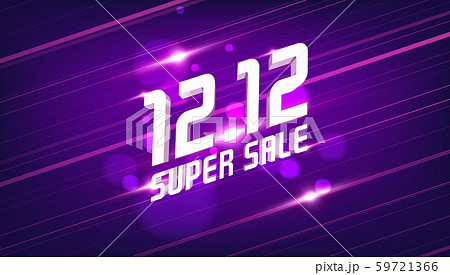 12.12 Super sale discount banner template promotion design. 12.12 Crazy sales online. 59721366
