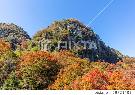 秋の一目八景　大分県中津市耶馬溪町 59721402
