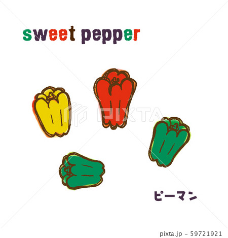 ピーマン　野菜　３色　sweet pepper 59721921