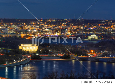 Panorama Top view scene of Washington DC down town which can see United states Capitol, washington monument, lincoln memorial and thomas jefferson memorial, history and culture for travel concept Panorama Top view scene of Washington DC down town which can see United states Capitol, washington monument, lincoln memorial and thomas jefferson memorial, history and culture for travel concept 59722483
