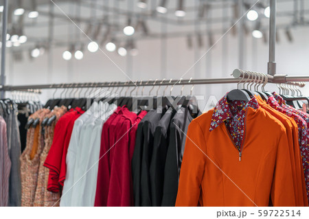 clothes line in glasses shop at shopping department store for shopping , business fashion and advertisement concept 59722514