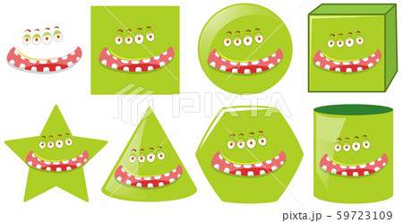 Set of monster faicl expression 59723109
